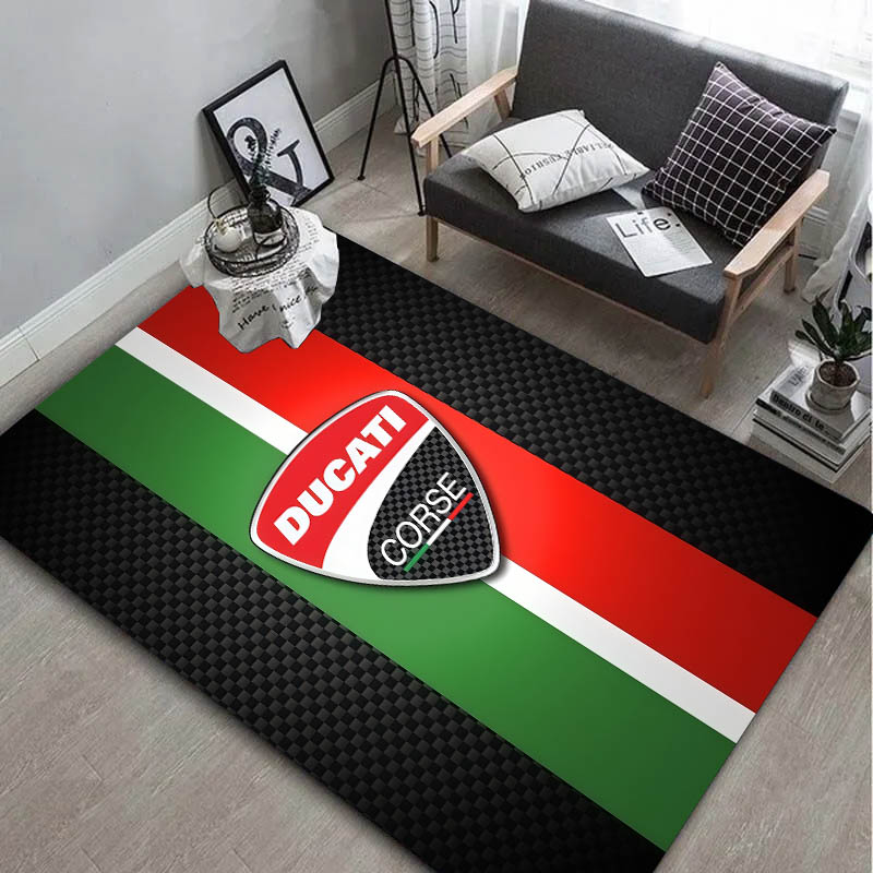 Home Bathroom Floor Mats - 3D Moto Classic D-Ducati-I Racing Car