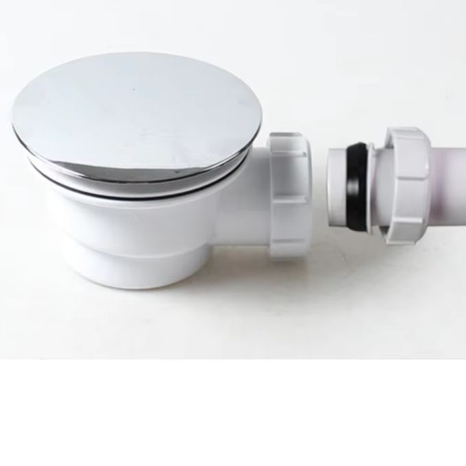 Home Bathroom Fittings - Shower Drain Base Plastics 82-90mm Chrome