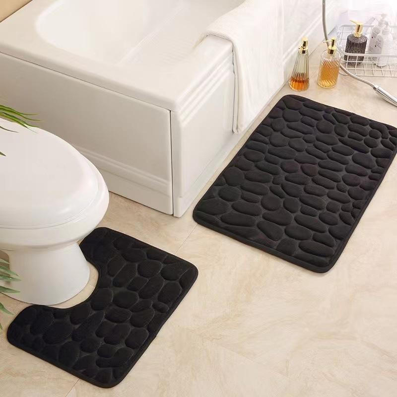 1/2 Piece Grey Bathroom Rug Se - đánh giá và giá Home Toilet Bathroom Design