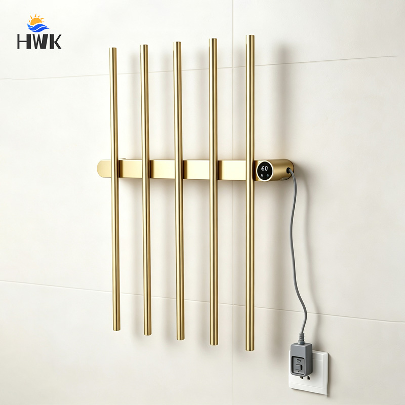 Brushed Gold Vertical Electric - đánh giá và giá Towel Warmer Electric