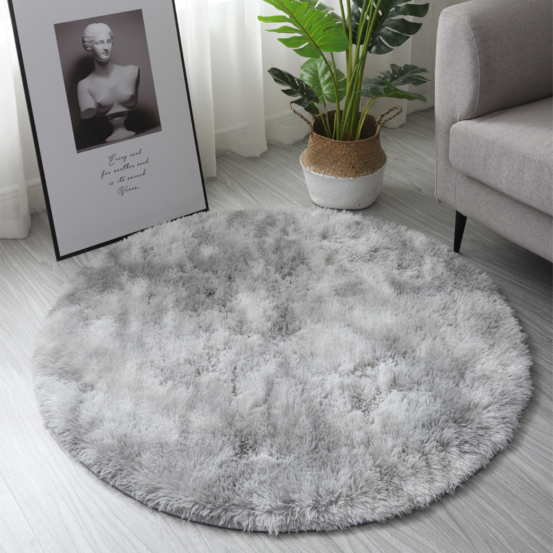 Round Plush Carpet For Living  - đánh giá và giá Home Bathroom Floor Mats