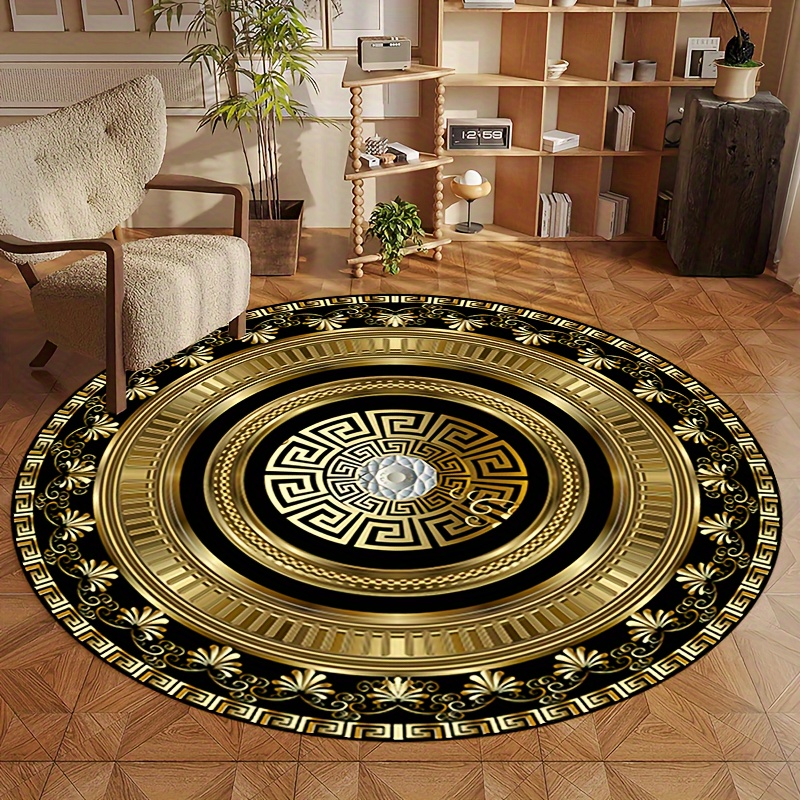 Greek Key Pattern Round Rug Fl - đánh giá và giá Home Bathroom Floor Mats